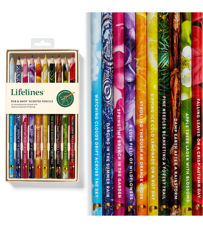 Rub & Sniff Scented Colored Pencils, 10Pk